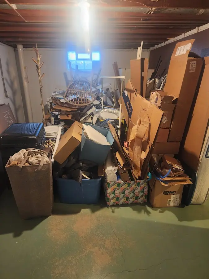 Roll-off dumpster container at job site for 2 Yard Dumpster Rental in Hollywood Park